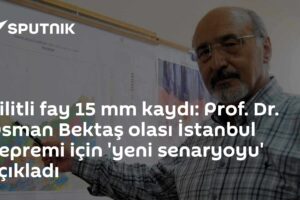 Kilitli fay 15 mm kaydı: Prof. Dr. Osman Bektaş olası İstanbul depremi için 'yeni senaryoyu' açıkladı