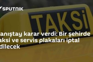 Danıştay karar verdi: Bir şehirde taksi ve servis plakaları iptal edilecek