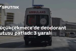 Küçükçekmece'de deodorant kutusu patladı: 3 yaralı