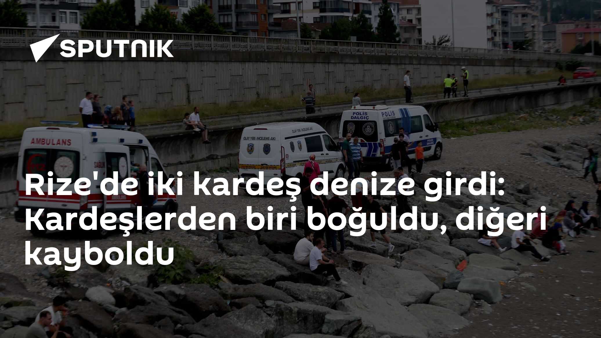 Rize'de iki kardeş denize girdi: Kardeşlerden biri boğuldu, diğeri kayboldu