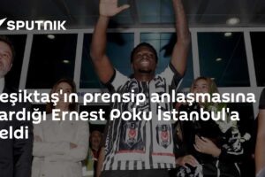 Beşiktaş'ın prensip anlaşmasına vardığı Ernest Poku İstanbul'a geldi