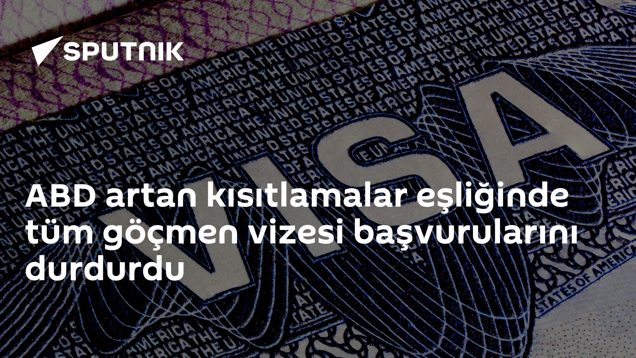 ABD artan kısıtlamalar eşliğinde tüm göçmen vizesi başvurularını durdurdu