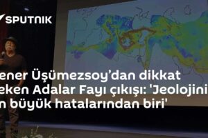 Şener Üşümezsoy’dan dikkat çeken Adalar Fayı çıkışı: 'Jeolojinin en büyük hatalarından biri'