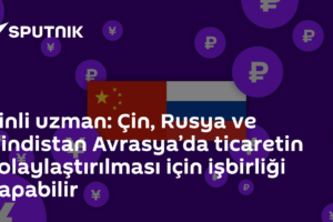Çinli uzman: Çin, Rusya ve Hindistan Avrasya’da ticaretin kolaylaştırılması için işbirliği yapabilir