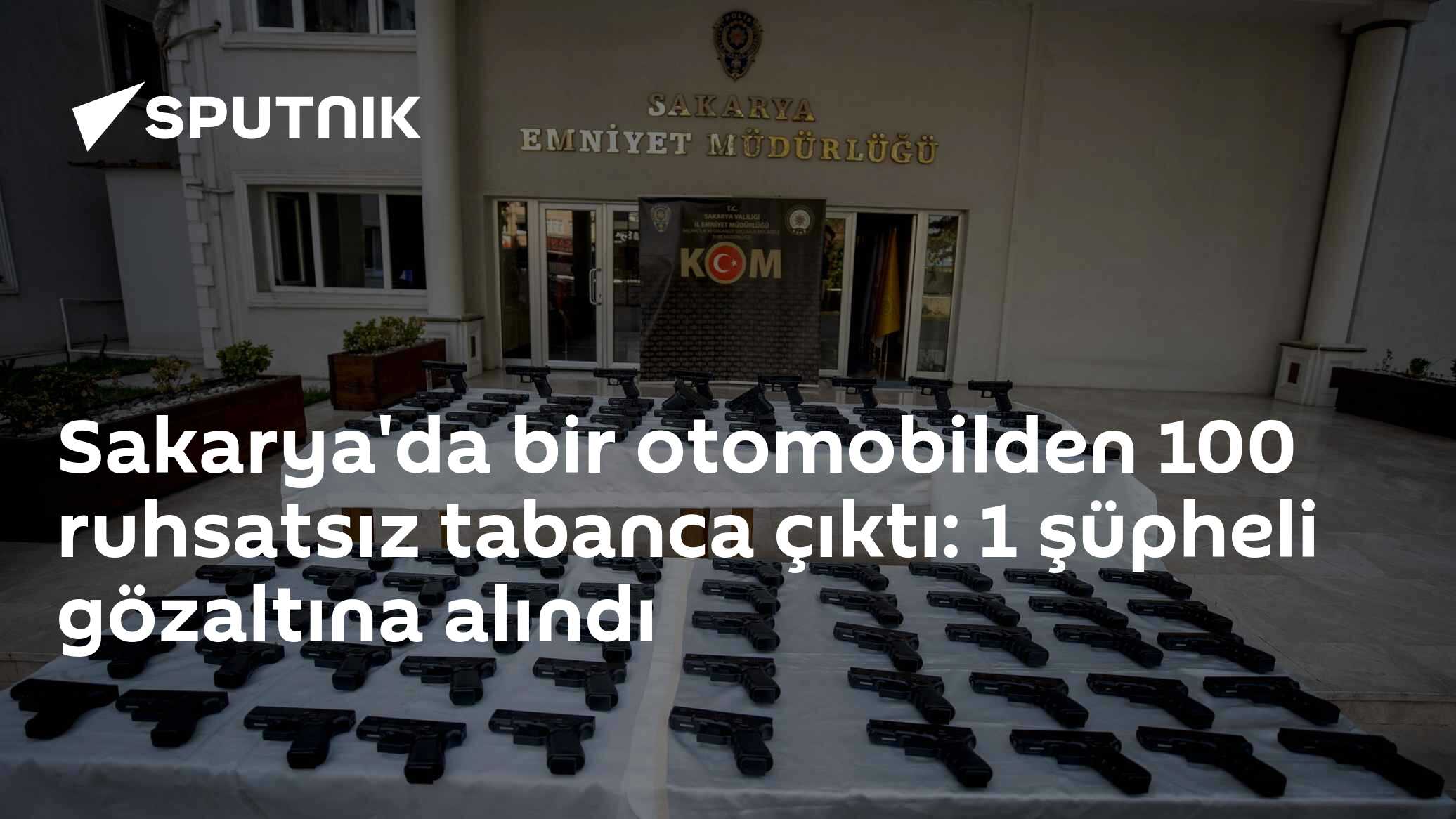 Sakarya'da bir otomobilden 100 ruhsatsız tabanca çıktı: 1 şüpheli gözaltına alındı
