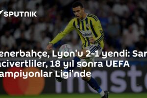 Fenerbahçe, Lyon'u 2-1 yendi: Sarı lacivertliler, 18 yıl sonra UEFA Şampiyonlar Ligi'nde