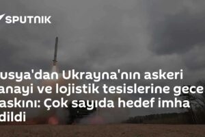 Rusya'dan Ukrayna'nın askeri sanayi ve lojistik tesislerine gece baskını: Çok sayıda hedef imha edildi