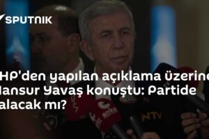 CHP'den yapılan açıklama üzerine Mansur Yavaş konuştu: Partide kalacak mı?