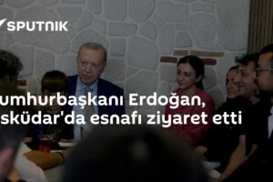 Cumhurbaşkanı Erdoğan, Üsküdar'da esnafı ziyaret etti