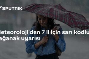 Meteoroloji'den 7 il için sarı kodlu sağanak uyarısı