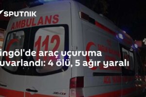 Bingöl'de araç uçuruma yuvarlandı: 4 ölü, 5 ağır yaralı