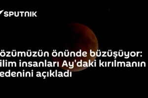 Gözümüzün önünde büzüşüyor: Bilim insanları Ay'daki kırılmanın nedenini açıkladı