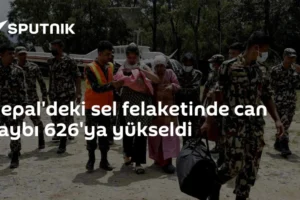 Nepal'deki sel felaketinde can kaybı 626'ya yükseldi