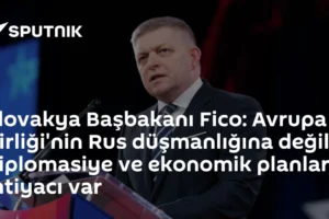 Slovakya Başbakanı Fico: Avrupa Birliği'nin Rus düşmanlığına değil, diplomasiye ve ekonomik planlara ihtiyacı var