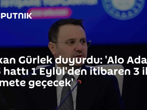 Bakan Gürlek duyurdu: 'Alo Adalet 135 hattı 1 Eylül'den itibaren 3 ilde hizmete geçecek'
