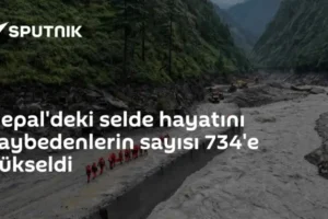 Nepal'deki selde hayatını kaybedenlerin sayısı 734'e yükseldi