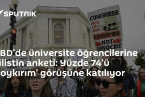 ABD'de üniversite öğrencilerine Filistin anketi: Yüzde 74'ü 'soykırım' görüşüne katılıyor