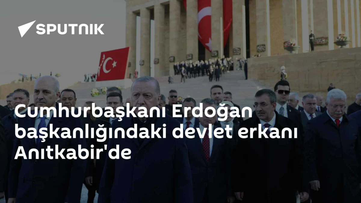 Cumhurbaşkanı Erdoğan başkanlığındaki devlet erkanı Anıtkabir'de