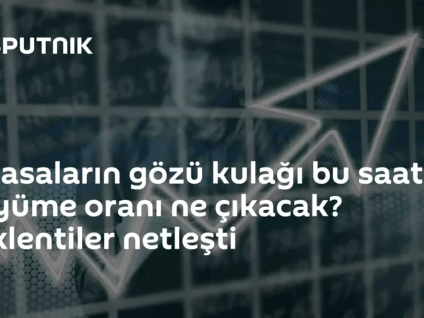 Piyasaların gözü kulağı bu saatte: Büyüme oranı ne çıkacak? Beklentiler netleşti