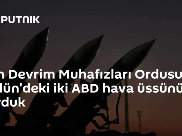 İran Devrim Muhafızları Ordusu: Ürdün'deki iki ABD hava üssünü vurduk