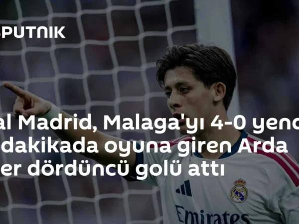 Real Madrid, Malaga'yı 4-0 yendi: 87. dakikada oyuna giren Arda Güler dördüncü golü attı