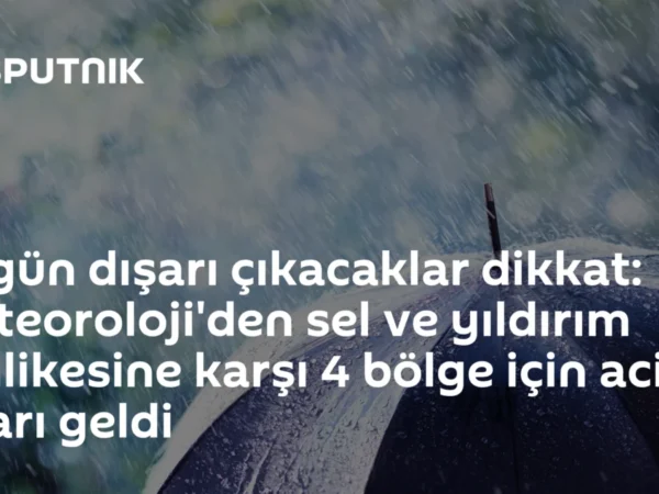 Bugün dışarı çıkacaklar dikkat: Meteoroloji'den sel ve yıldırım tehlikesine karşı 4 bölge için acil uyarı geldi