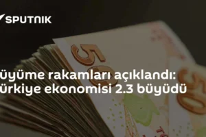 Büyüme rakamları açıklandı: Türkiye ekonomisi 2.3 büyüdü