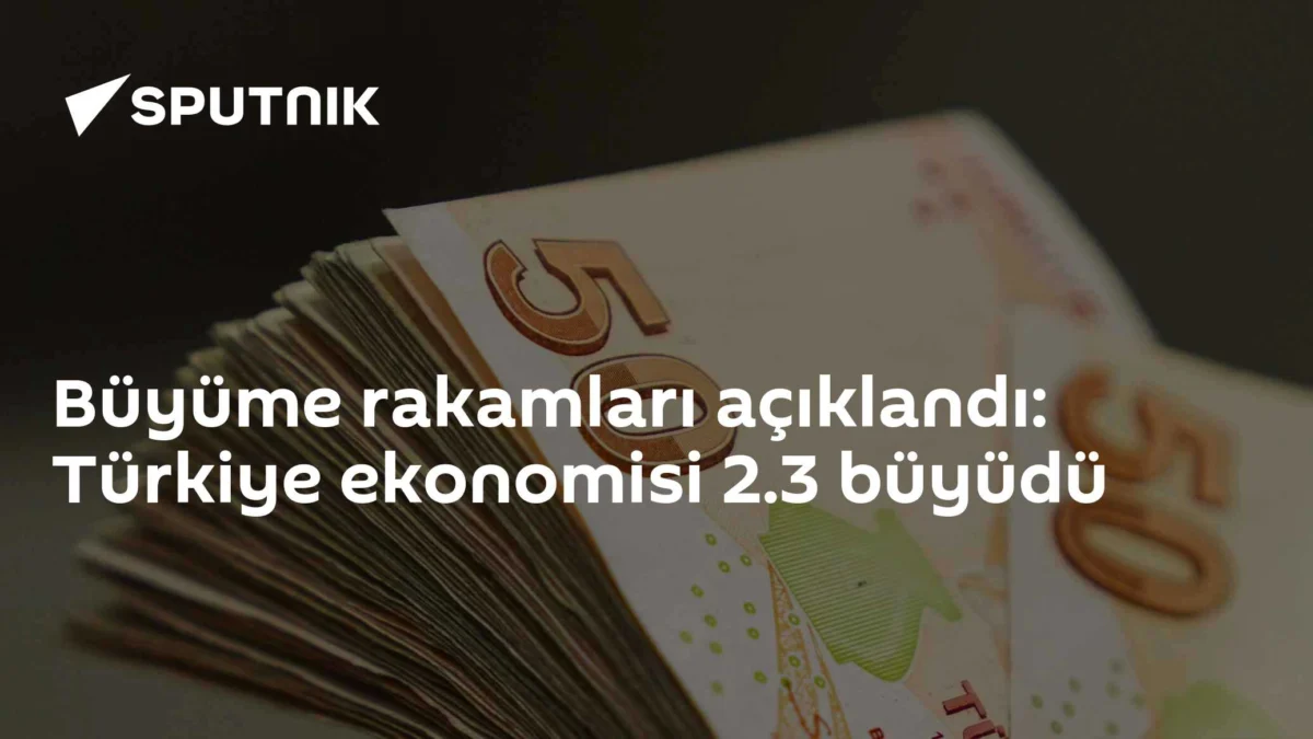 Büyüme rakamları açıklandı: Türkiye ekonomisi 2.3 büyüdü