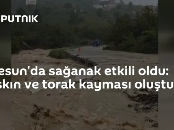Giresun'da sağanak etkili oldu: Taşkın ve torak kayması oluştu