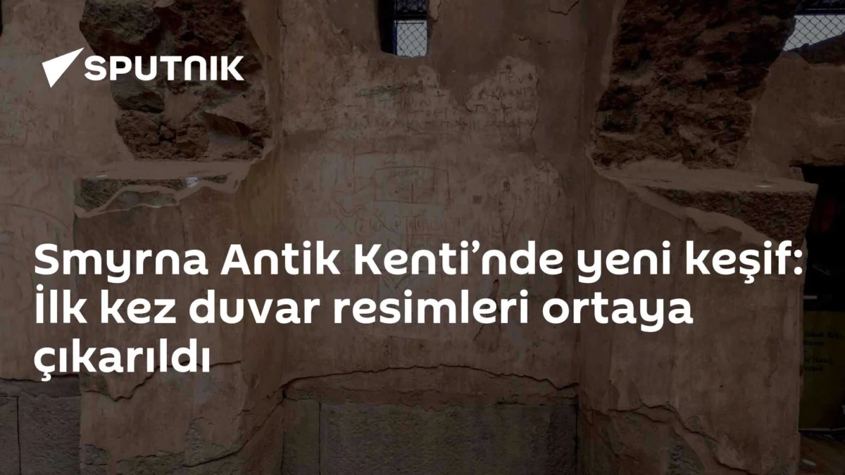 Smyrna Antik Kenti’nde yeni keşif: İlk kez duvar resimleri ortaya çıkarıldı
