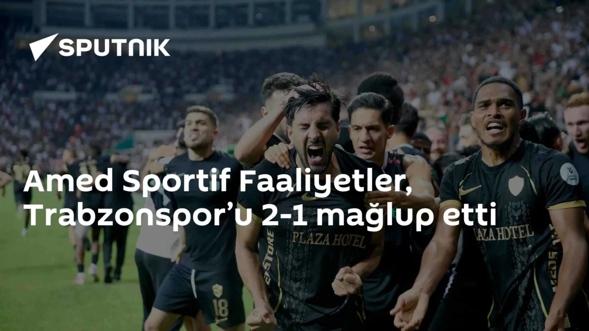 Amed Sportif Faaliyetler, Trabzonspor’u 2-1 mağlup etti