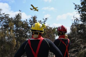 Fransa’da Narbonne yakınlarında çıkan yangın 100 hektarlık alanı yaktı