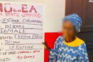 Nijerya'da 101 yaşındaki kadın, uyuşturucu sattığı gerekçesiyle gözaltına alındı