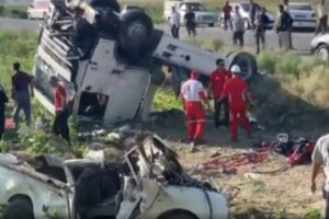 Urmiye-Selmas yolunda feci kaza: 6 ölü, 5 yaralı!