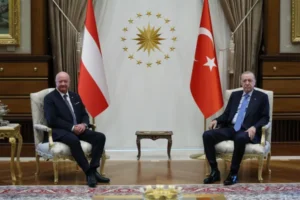 Cumhurbaşkanı Erdoğan, Avusturya Başbakanı Stocker'i resmi törenle karşıladı