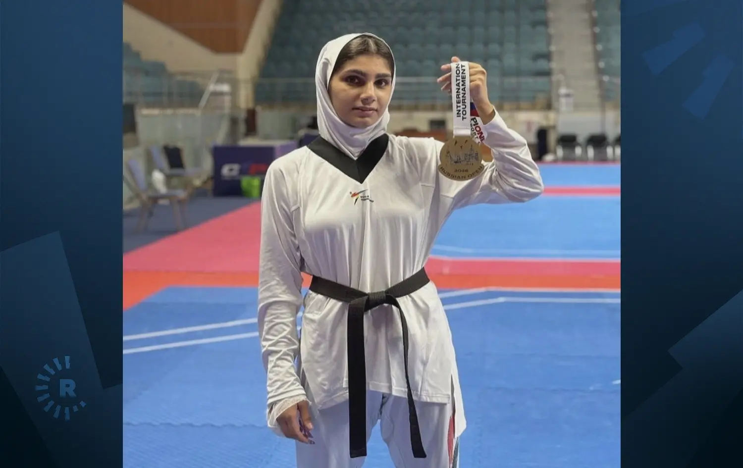 Rojhılatlı kadın sporcu birinci oldu