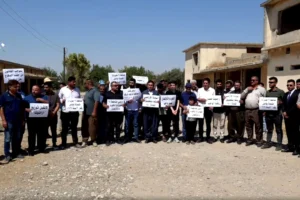 KERKÜK - Tarım arazilerine el konulan köylülerden protesto gösterisi