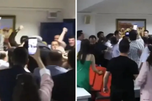Menderes Belediyesi’nde başkanvekilliği seçiminde yumruklu kavga çıktı