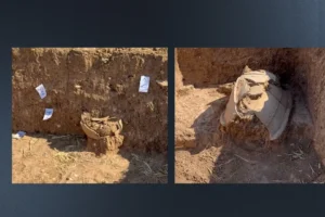 Kürdistan Bölgesi’nde dev keşif: 2 bin 100 yıllık tabut ve hamile kadın heykeli bulundu!