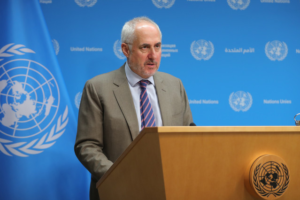 BM Sözcüsü Dujarric’tan Rûdaw’a: Erbil’de Başbakanlık ofisinin hedef alınması kabul edilemez