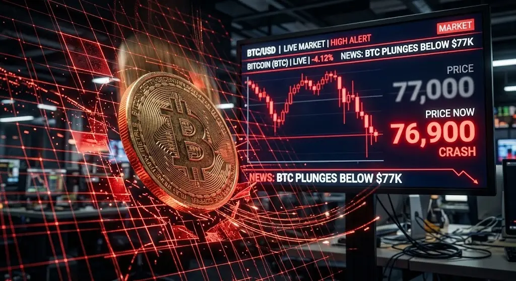 Kripto piyasasında sert dalgalanma: Bitcoin 77 bin doların altına geriledi
