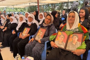 Hayatını kaybeden PKK’liler için Yüksekova’da taziye kuruldu