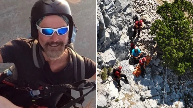 Paraşüt kayalıklara düştü: Eğitmen ile Çinli turist feci şekilde öldü