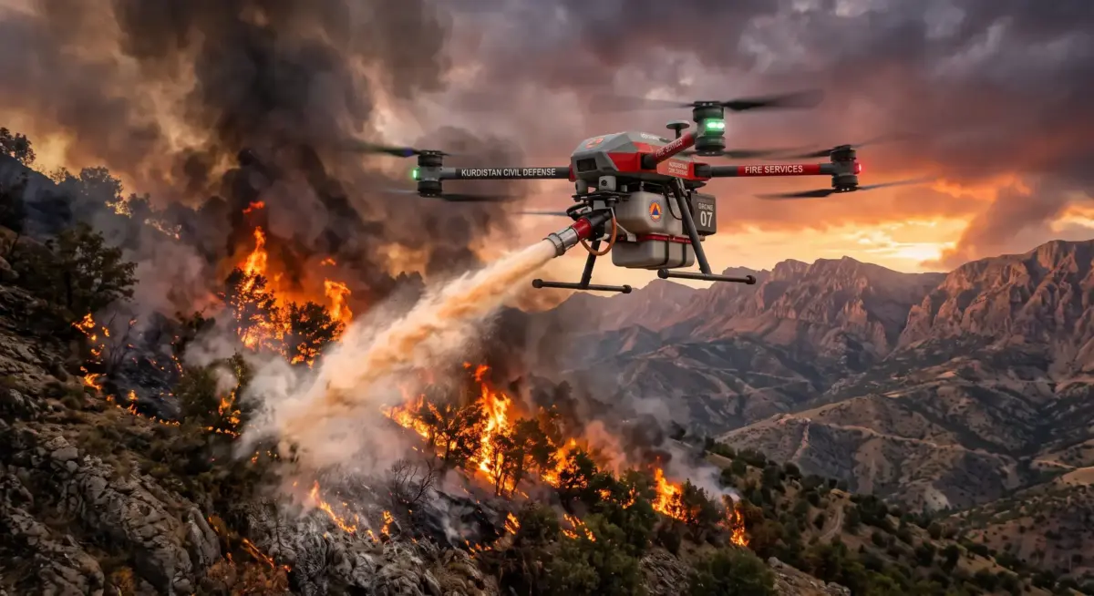Kürdistan Bölgesi Çin’den yangın söndürme dronları temin edecek