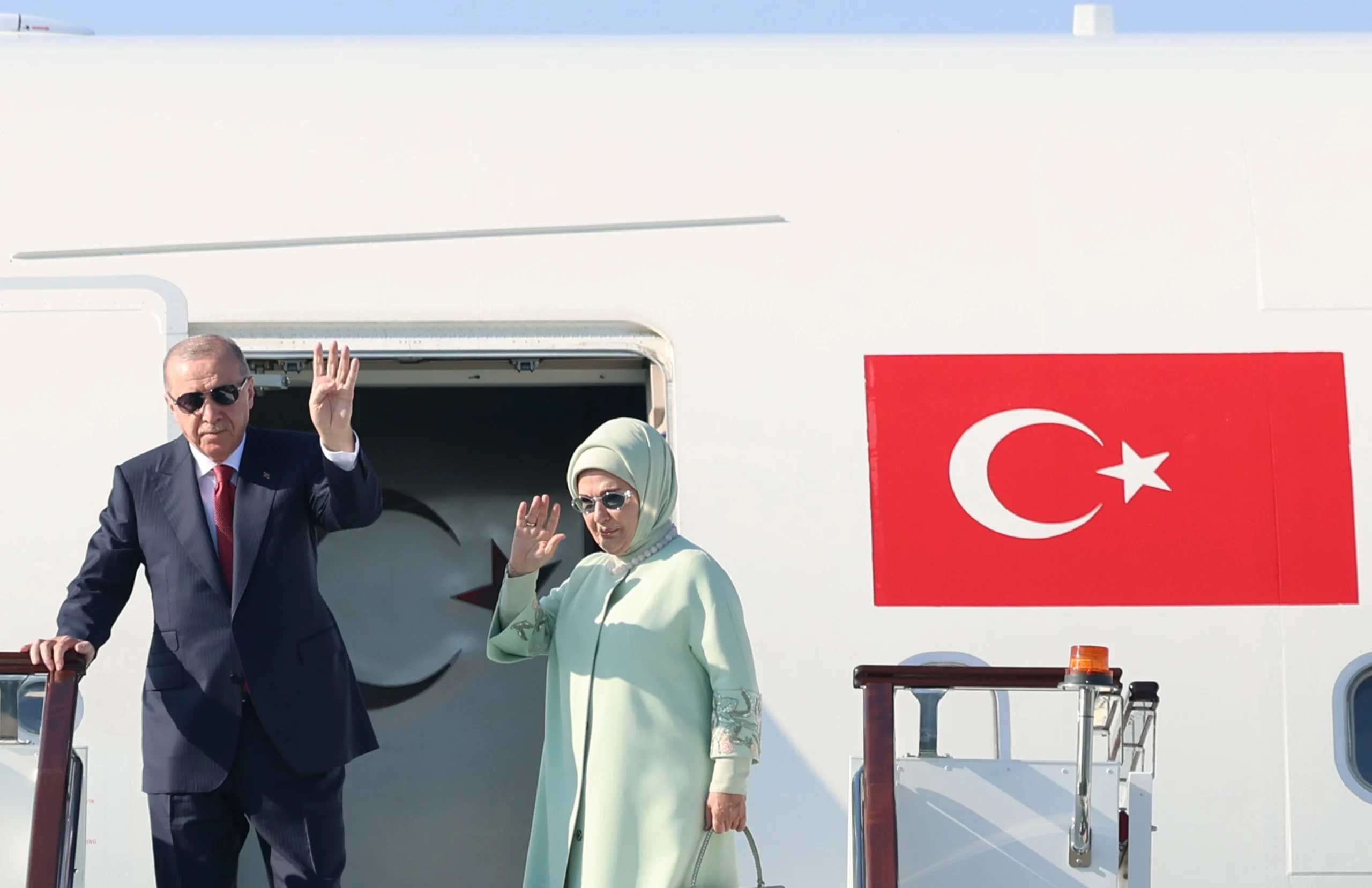 Erdoğan, Şanghay İşbirliği Teşkilatı Zirvesi için Bişkek’e gitti