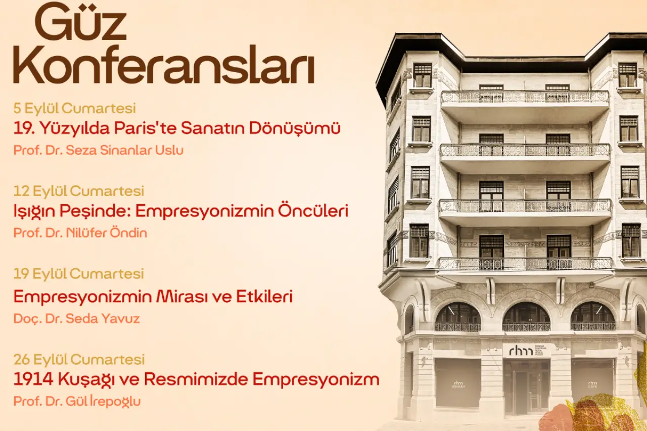 Sanat tarihi meraklıları için dört haftalık konferans dizisi 5 Eylül'de başlıyor