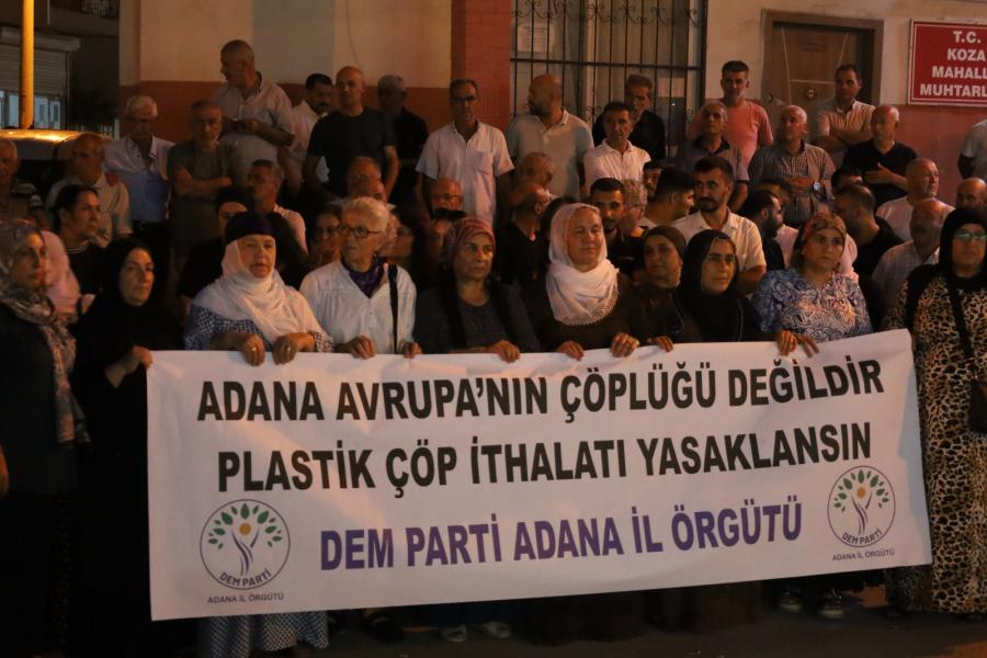 DEM Parti'den plastik çöp ithalatı tepkisi: "Adana Avrupa'nın çöp limanı haline getirildi"
