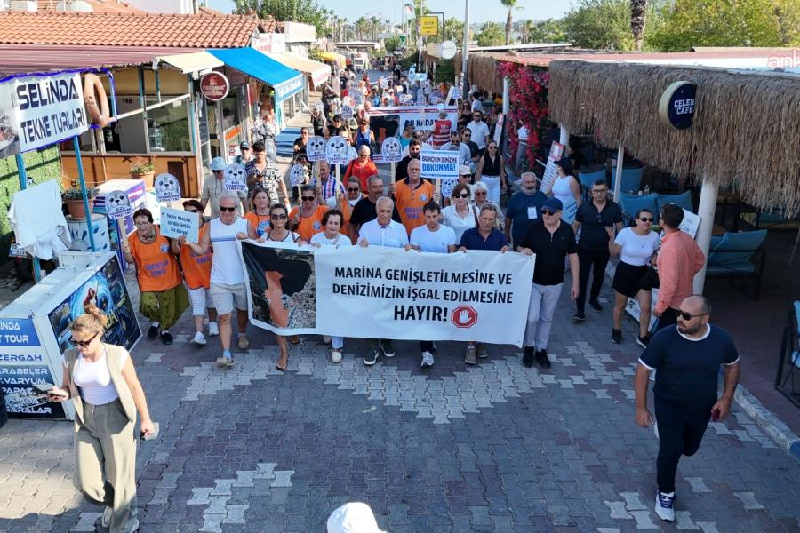 Seferihisar'da Sığacık Körfezi'ndeki marina kapasite artışı projesine tepki
