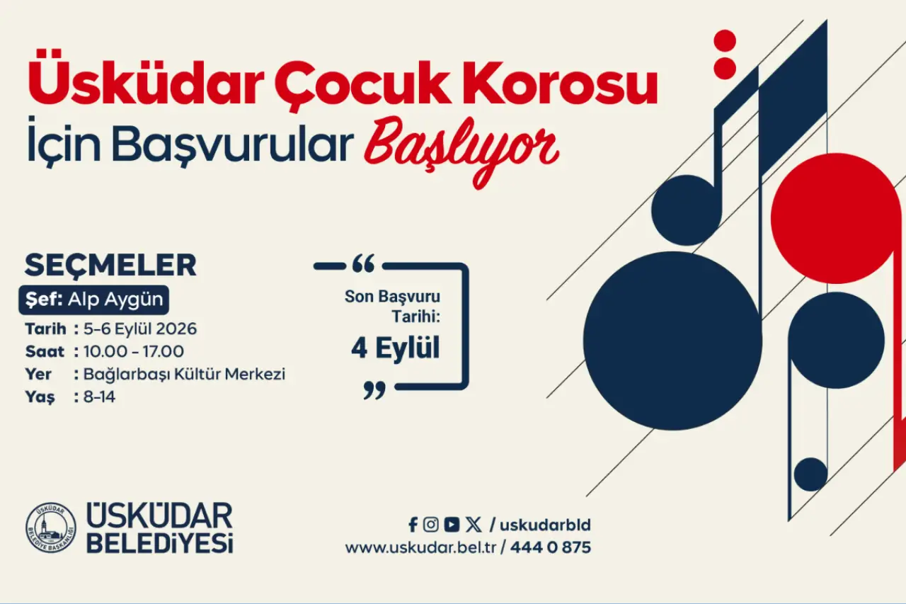Üsküdar Çocuk Korosu yeni seslerini arıyor: Seçmeler eylülde
