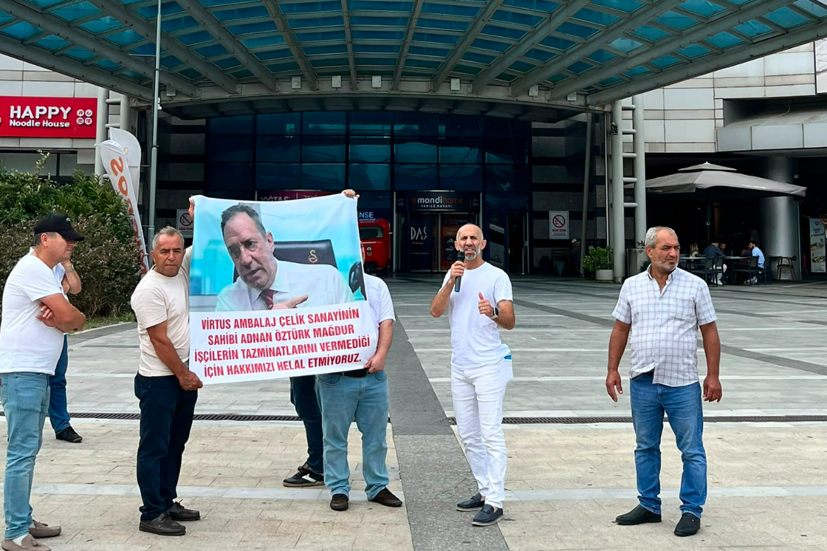 Virtus Ambalaj işçileri tazminatları için eylemde: “18-25 yıllık emeğimizin karşılığını istiyoruz”